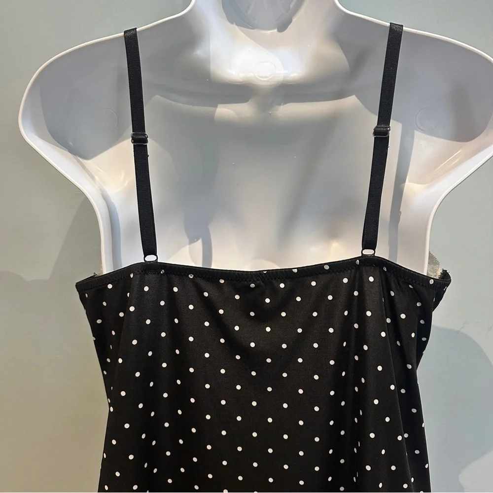 Victoria’s Secret Marilyn Monroe Black and White Polka Dot Slip Dress XL